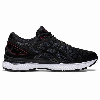 Asics Gel-Nimbus 22 Knit - Miesten Juoksukengät - Mustat